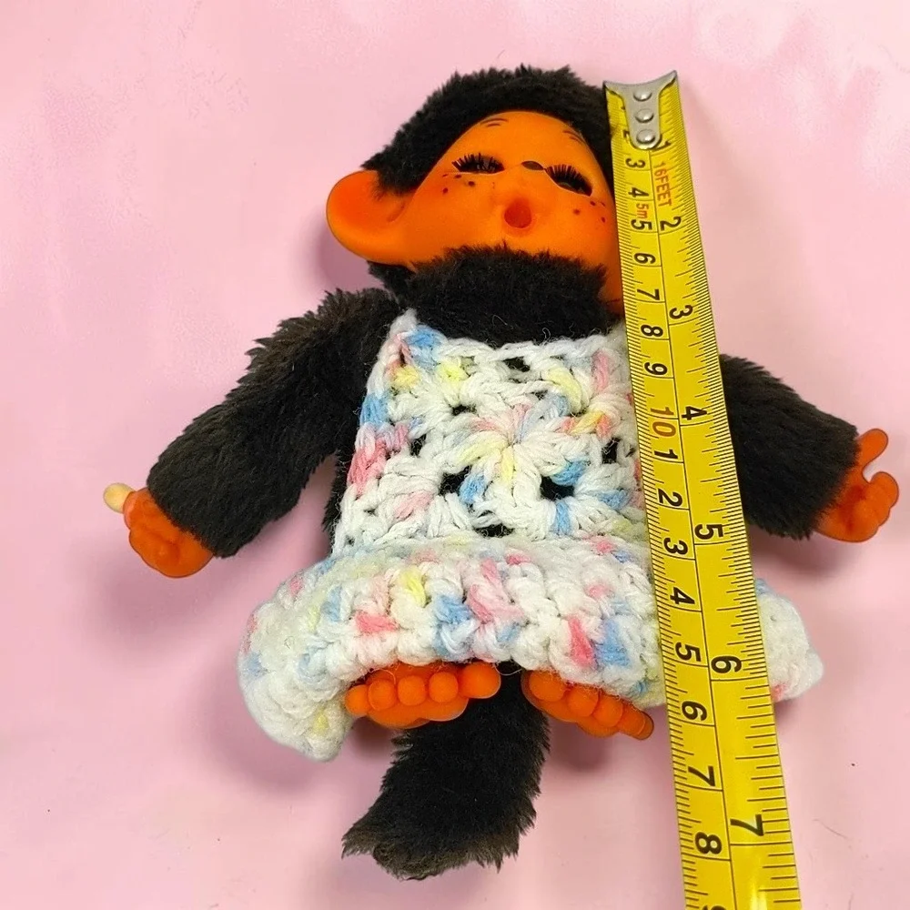 VTG 70s 1st Gen Toho Sekiguchi Monchhichi Sleepy Eyes Thumb Sucking Monkey Plush